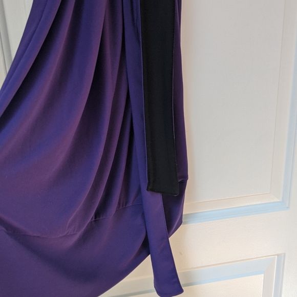 Daisy Fuentes Royal Purple Sleeveless Dress with removable tie sash, Size S - Picture 7 of 16